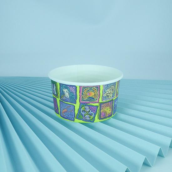 PLA 6oz disposable paper soup cup